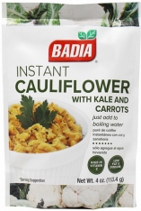 Badia Instant Cauliflower with Kale and Carrots 4 oz